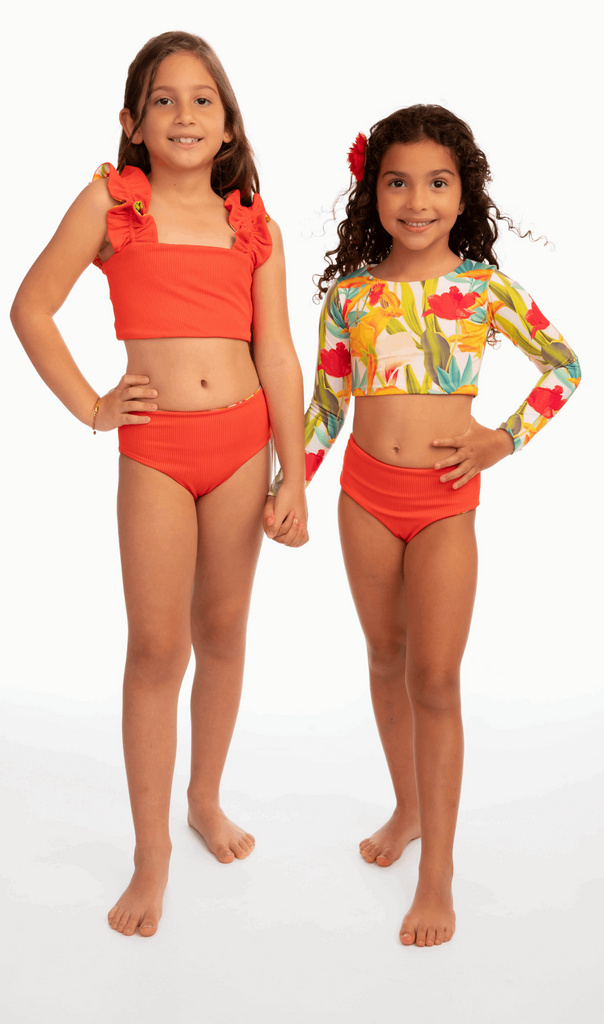 Girls Mini Long Sleeve Bikini-Set Abigail