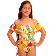 Girls Mini Ruffle One piece Bamboleo