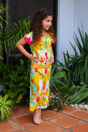 Girls Capri Loose Pants Wide-Leg