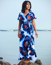 Serena Flow Maxi Wrap Dress