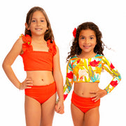 Girls Mini Long Sleeve Bikini-Set Abigail