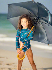 Mini Dream Rash Guard One-Piece-Heaven in Bloom Print – Sustainable Sun Protection with Style.