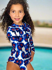 Mini Dream Rash Guard One-Piece-Heaven in Bloom Print – Sustainable Sun Protection with Style.