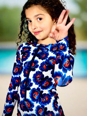 Mini Dream Rash Guard One-Piece-Heaven in Bloom Print – Sustainable Sun Protection with Style.