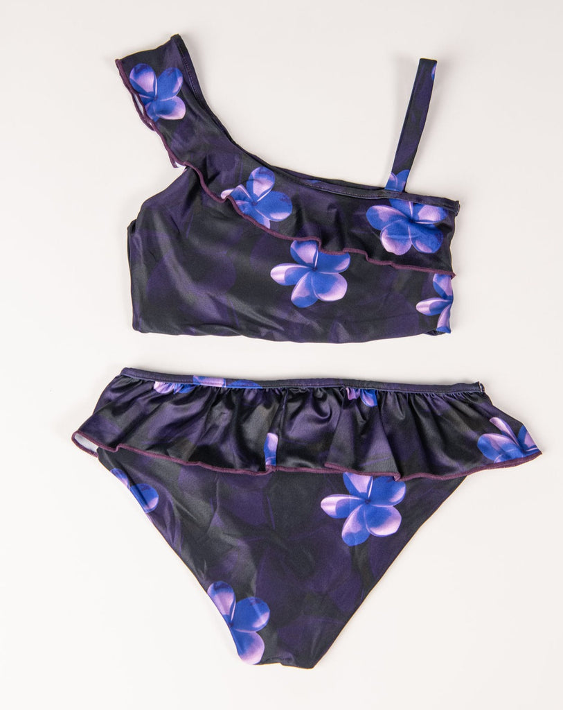 Mini Cleo Bikini - Blooming Plumeria - Back