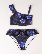 Mini Cleo Bikini - Blooming Plumeria - Front